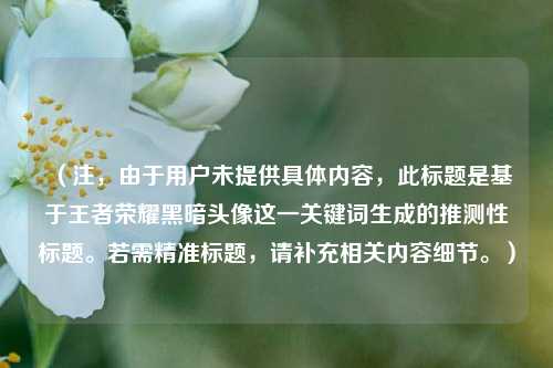 （注，由于用户未提供具体内容，此标题是基于王者荣耀黑暗头像这一关键词生成的推测性标题。若需精准标题，请补充相关内容细节。）