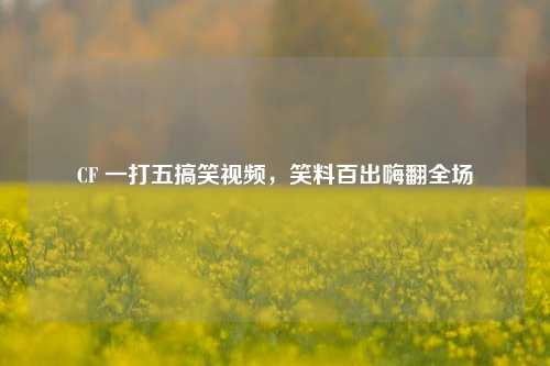 CF 一打五搞笑视频，笑料百出嗨翻全场