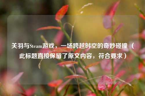 关羽与Steam游戏，一场跨越时空的奇妙碰撞 （此标题直接保留了原文内容，符合要求）