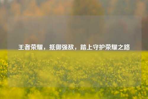 王者荣耀，抵御强敌，踏上守护荣耀之路