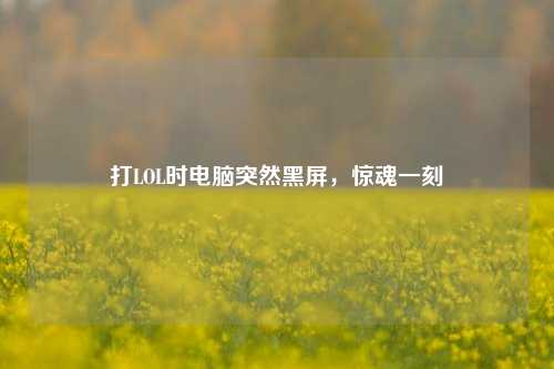 打LOL时电脑突然黑屏，惊魂一刻
