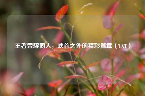 王者荣耀同人，峡谷之外的精彩篇章（TXT）
