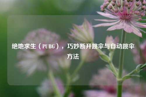 绝地求生（PUBG），巧妙断开跳伞与自动跳伞 *** 