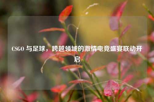 CSGO 与足球，跨越领域的***电竞盛宴联动开启