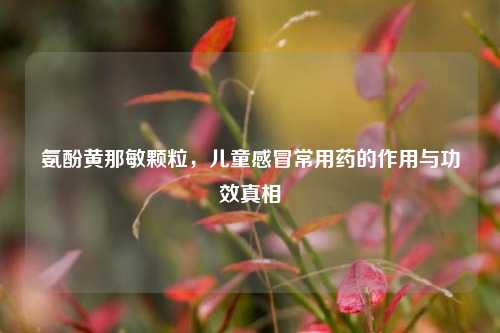 氨酚黄那敏颗粒，儿童感冒常用药的作用与功效真相