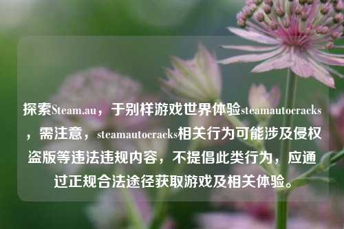 探索Steam.au，于别样游戏世界体验steamautocracks，需注意，steamautocracks相关行为可能涉及侵权盗版等违法违规内容，不提倡此类行为，应通过正规合法途径获取游戏及相关体验。