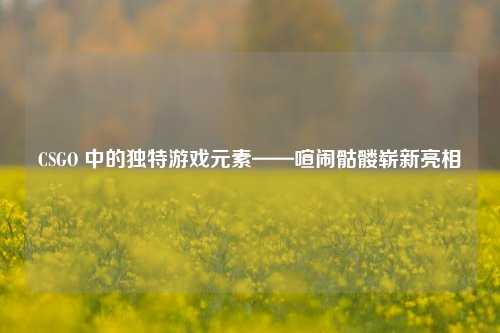 CSGO 中的独特游戏元素——喧闹骷髅崭新亮相