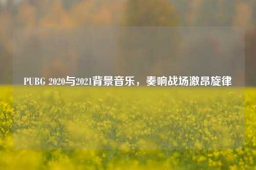 PUBG 2020与2021背景音乐，奏响战场激昂旋律