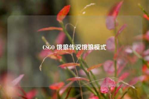 CSGO 饿狼传说饿狼模式