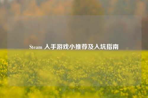 Steam 入手游戏小推荐及入坑指南