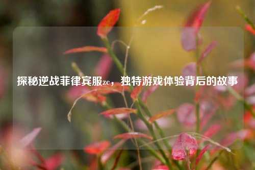 探秘逆战菲律宾服zc，独特游戏体验背后的故事