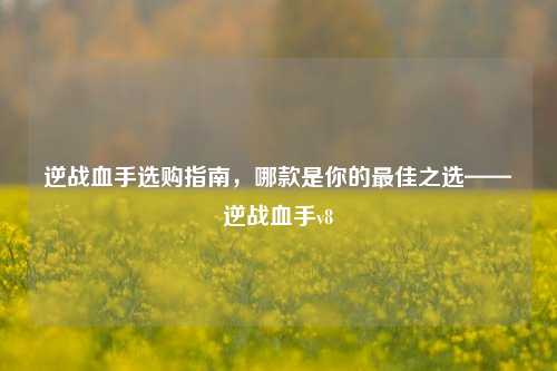 逆战血手选购指南，哪款是你的更佳之选——逆战血手v8