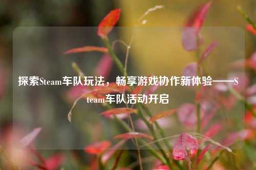 探索Steam车队玩法，畅享游戏协作新体验——Steam车队活动开启