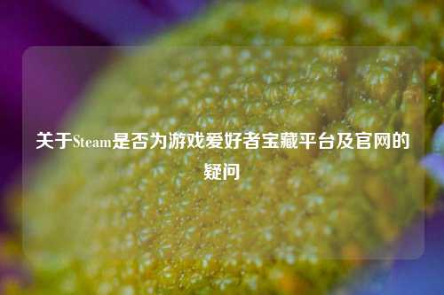 关于Steam是否为游戏爱好者宝藏平台及官网的疑问