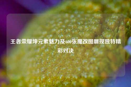 王者荣耀坤元素魅力及600张魔改图展现独特精彩对决