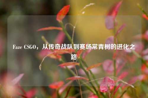 Faze CSGO，从传奇战队到赛场常青树的进化之路