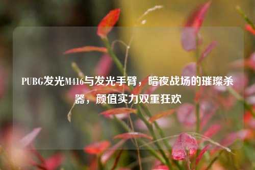 PUBG发光M416与发光手臂,暗夜战场的璀璨杀器,颜值实力双重狂欢