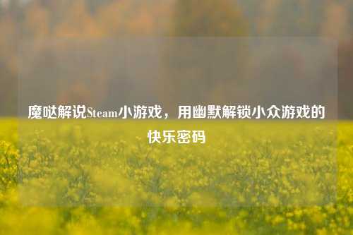 魔哒解说Steam小游戏，用幽默解锁小众游戏的快乐密码