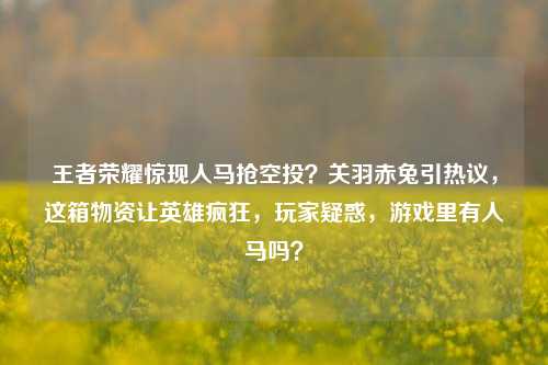 王者荣耀惊现人马抢空投？关羽赤兔引热议，这箱物资让英雄疯狂，玩家疑惑，游戏里有人马吗？