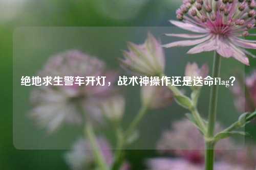 绝地求生警车开灯，战术神操作还是送命Flag？
