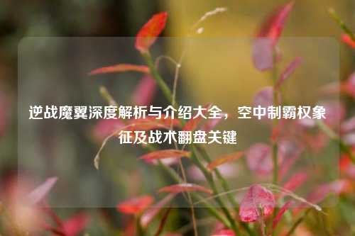 逆战魔翼深度解析与介绍大全，空中制霸权象征及战术翻盘关键