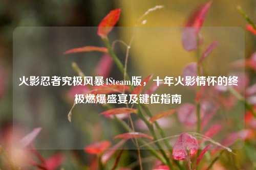 火影忍者究极风暴4Steam版，十年火影情怀的终极燃爆盛宴及键位指南