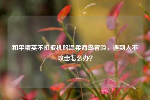 和平精英不扣扳机的温柔海岛冒险，遇到人不攻击怎么办？