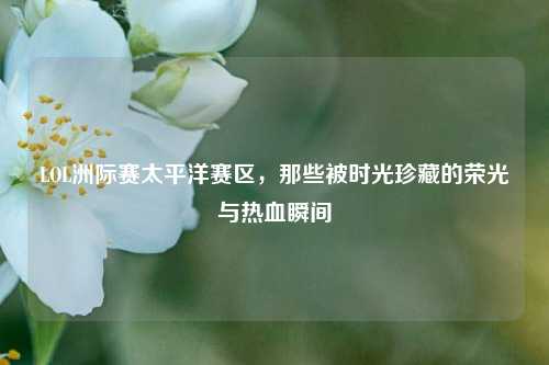 LOL洲际赛太平洋赛区,那些被时光珍藏的荣光与热血瞬间