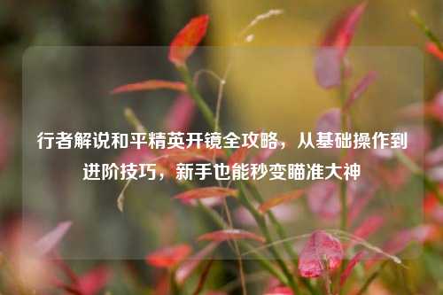 行者解说和平精英开镜全攻略,从基础操作到进阶技巧,新手也能秒变瞄准大神
