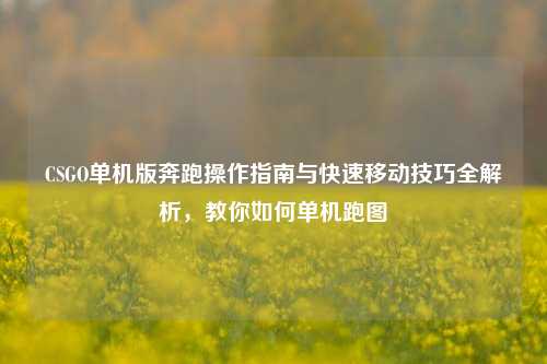 CSGO单机版奔跑操作指南与快速移动技巧全解析,教你如何单机跑图