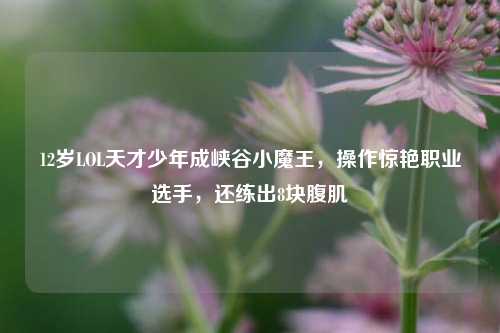 12岁LOL天才少年成峡谷小魔王,操作惊艳职业选手,还练出8块腹肌