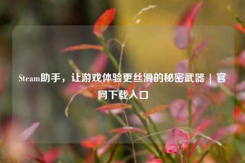 Steam助手,让游戏体验更丝滑的秘密武器 | 官网下载入口