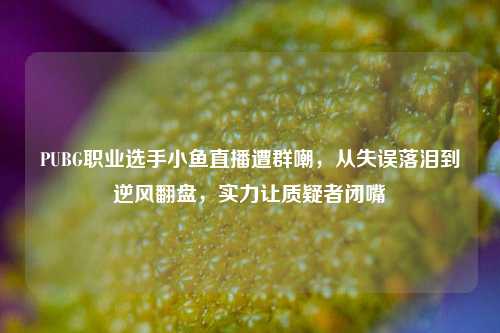 PUBG职业选手小鱼直播遭群嘲，从失误落泪到逆风翻盘，实力让质疑者闭嘴