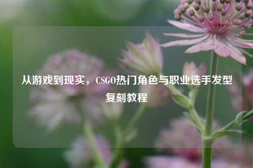 从游戏到现实,CSGO热门角色与职业选手发型复刻教程