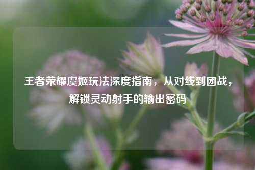 王者荣耀虞姬玩法深度指南,从对线到团战,解锁灵动射手的输出密码
