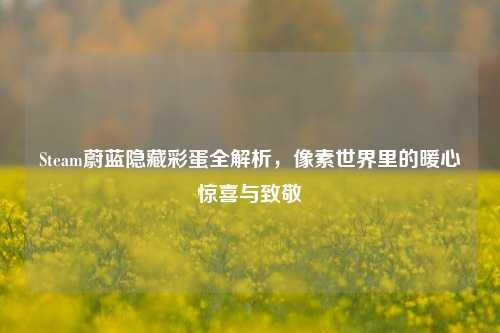 Steam蔚蓝隐藏彩蛋全解析,像素世界里的暖心惊喜与致敬