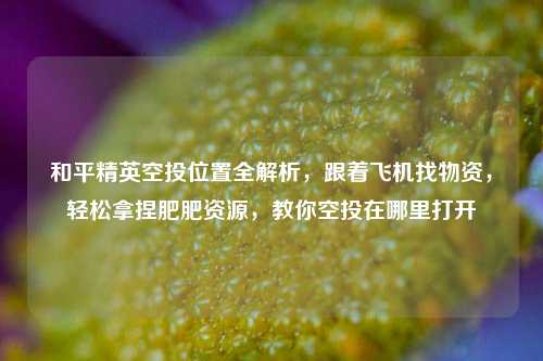 和平精英空投位置全解析,跟着飞机找物资,轻松拿捏肥肥资源,教你空投在哪里打开
