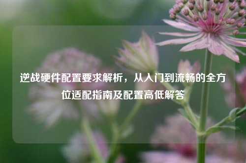 逆战硬件配置要求解析，从入门到流畅的全方位适配指南及配置高低解答