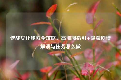 逆战女仆线索全攻略，高清图指引+隐藏剧情解锁与任务怎么做