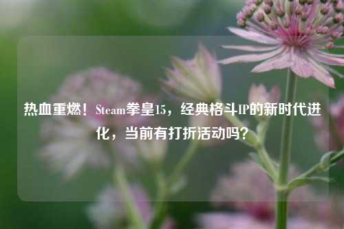 热血重燃！Steam拳皇15，经典格斗IP的新时代进化，当前有打折活动吗？