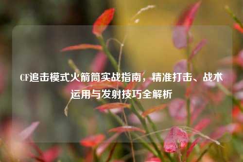 CF追击模式火箭筒实战指南，精准打击、战术运用与发射技巧全解析