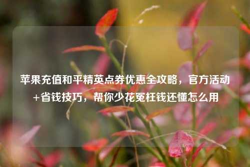 苹果充值和平精英点券优惠全攻略，官方活动+省钱技巧，帮你少花冤枉钱还懂怎么用