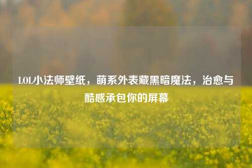 LOL小法师壁纸,萌系外表藏黑暗魔法,治愈与酷感承包你的屏幕