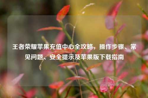 王者荣耀苹果充值中心全攻略,操作步骤、常见问题、安全提示及苹果版下载指南