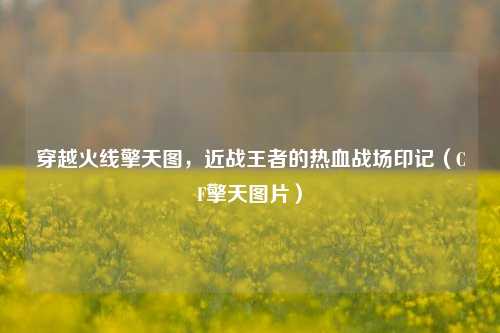 穿越火线擎天图,近战王者的热血战场印记(CF擎天图片)