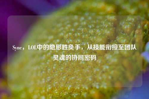 Sync,LOL中的隐形胜负手,从技能衔接至团队灵魂的协同密码